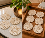 Soft Spiral Crochet Coasters