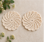 Soft Spiral Crochet Coasters