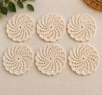 Soft Spiral Crochet Coasters