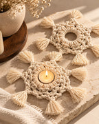Crochet Candle Mats – Set of 2