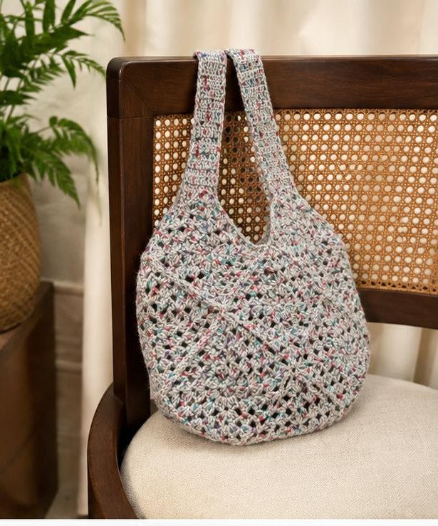 Multicolour Crochet Tote Bag