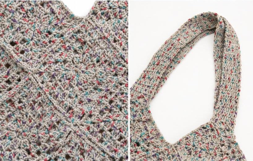 Multicolour Crochet Tote Bag