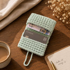 Mint Green Crochet Card Holder